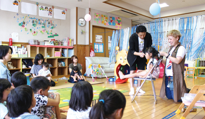 山田町子育て支援センター「浴衣の着付けとヘアアレンジ教室」 写真1